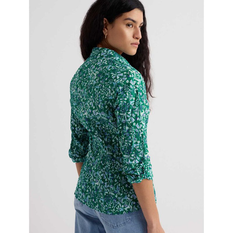 Seasalt Cornwall Larissa Shirt - Woodland Floral Dark Stem image number 1